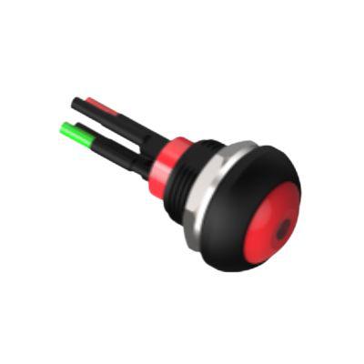 TE Connectivity PB6 Series Illuminated Push Button Switch, (On)-Off, Panel Mount, SPST - NO, Yellow LED, 50 V dc, 125V