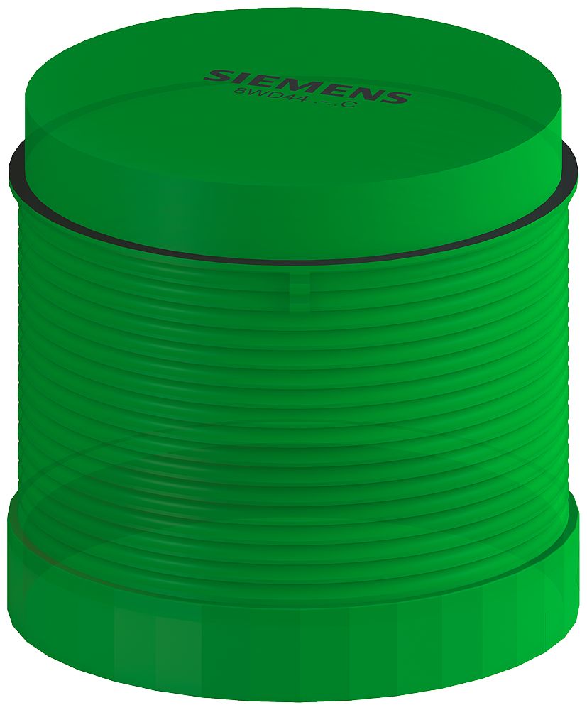 Siemens 8WD44 Series Green Flashing Effect Flashing Light Element, 24 V, LED Bulb, AC/DC