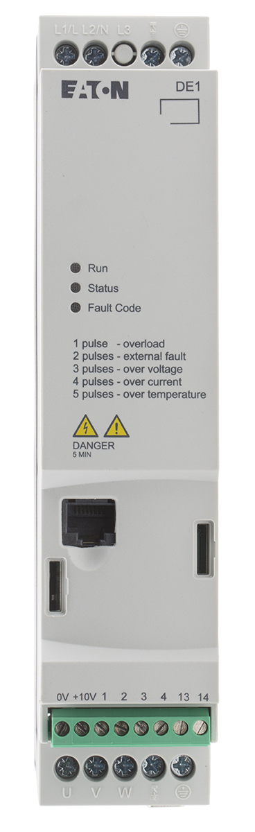 Eaton Variable Speed Starter, 0.37 kW, 1 Phase, 230 V ac, 2.3 A