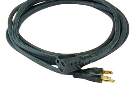 Alpha Wire Alpha Essentials Cords & Cord Sets SJT 1.32 mm² 3 Core Power Cable, Black PVC, 76m