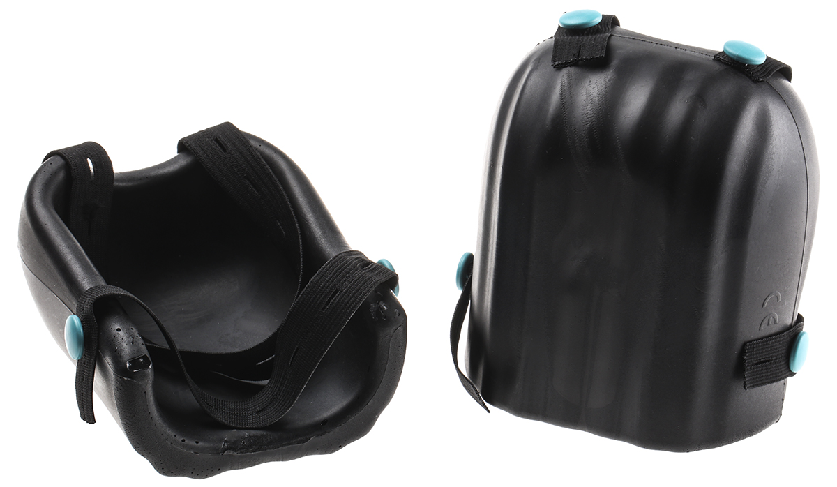 RS PRO Black Polyurethane (PU) Adjustable Strap Knee Pad Resistant to Water