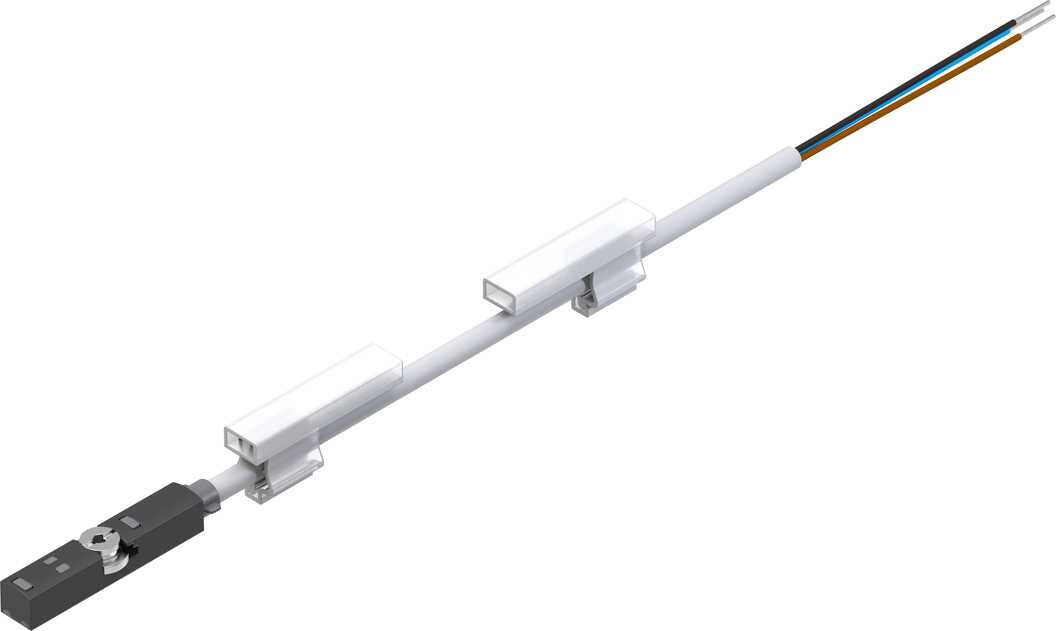Festo Magneto Resistive Pneumatic Position Detector, IP65, IP68, IP69K, 24V dc, NC Operation, SMT-8, with LED