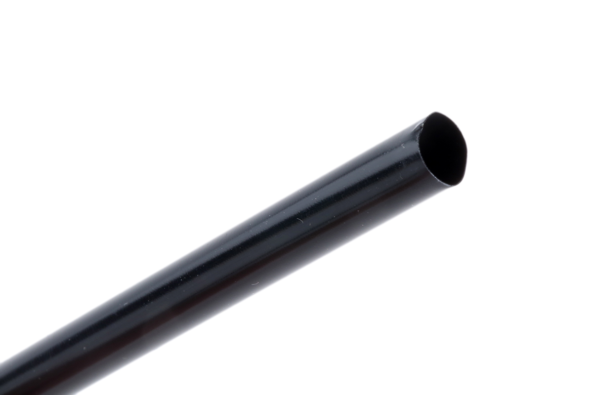 TE Connectivity Heat Shrink Tubing, Black 6.4mm Sleeve Dia. x 1.2m Length 2:1 Ratio, RW-175 Series