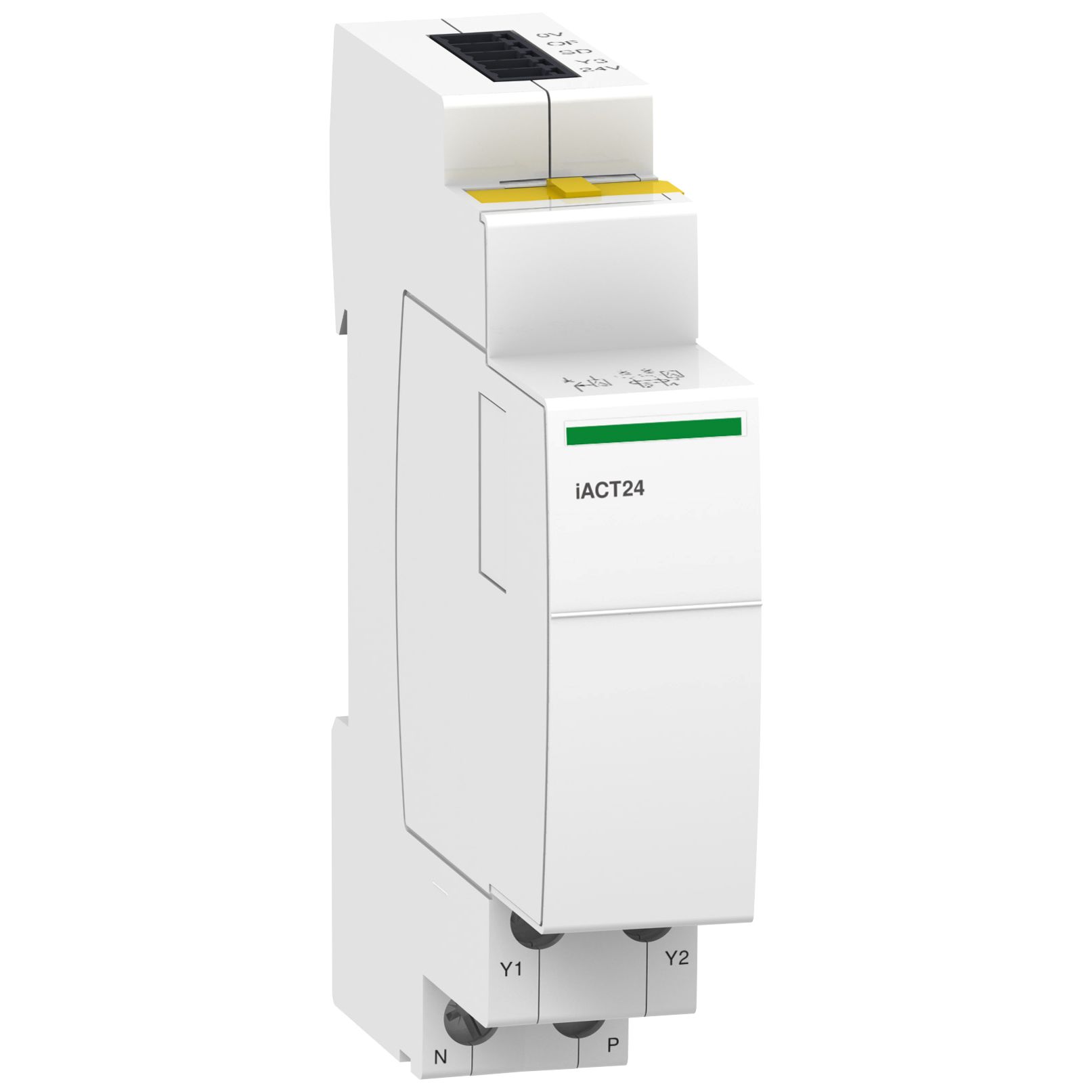 Schneider Electric Auxiliary Contact, 1NO, DIN Rail Mount, Acti 9 Iact24