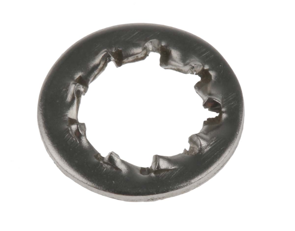 RS PRO A4 316 Stainless Steel Internal Tooth Shakeproof Washer, M6, DIN 6798J