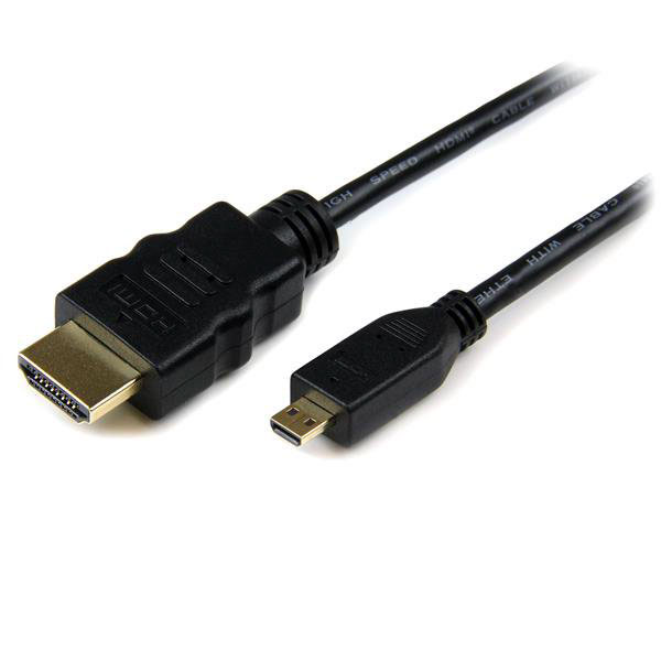 StarTech.com HDMI 1.4, 1m Male HDMI to Male Micro HDMI High Speed 4K @ 30Hz