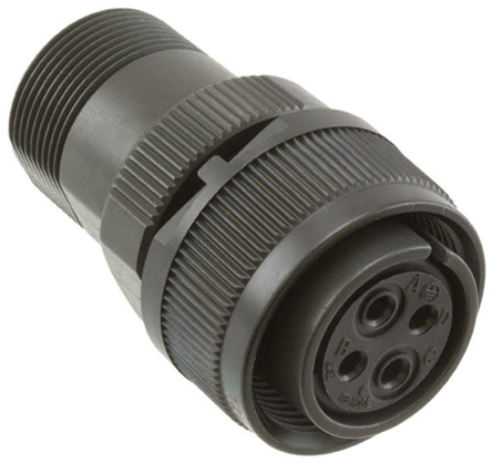 JAE Circular Connector, 4 Contacts, Cable, 35 mm Connector, Plug, Female, IP67, JL04V Series