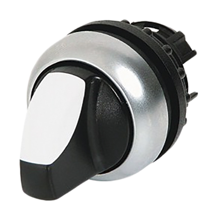 Eaton 2 Position Selector Switch Head, 22mm Cutout, Black Handle