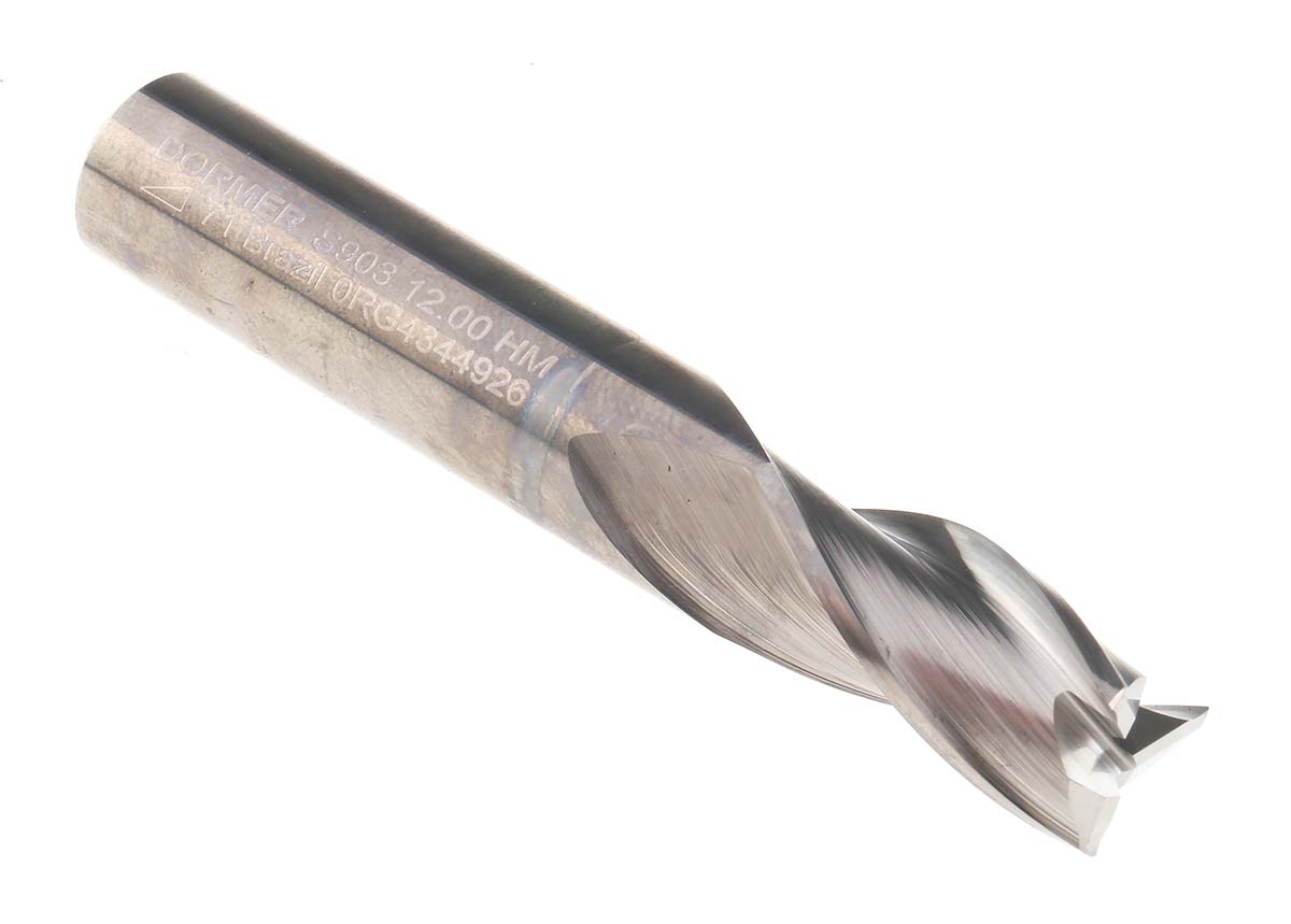Dormer Plain Slot Drill 3 Flutes, 12mm Cut Diameter
