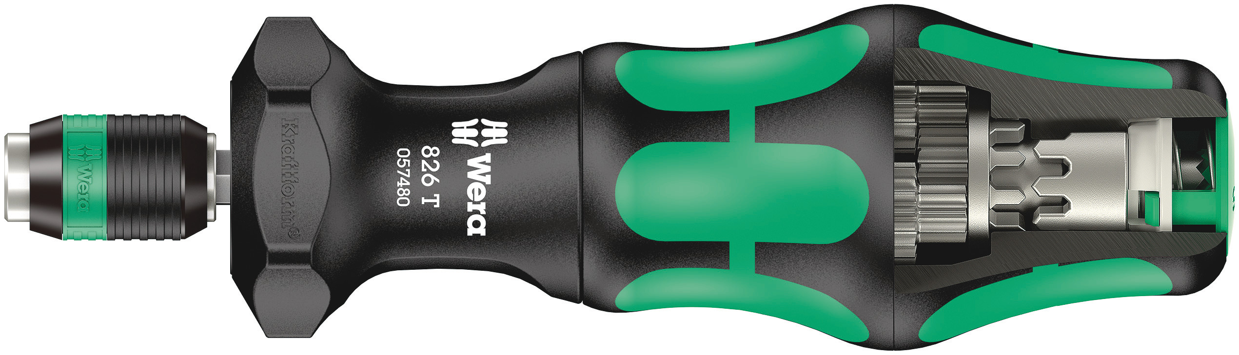 Wera Hexagon Bit Holder Screwdriver, 6.35 mm Tip, 146 mm Blade, 146 mm Overall