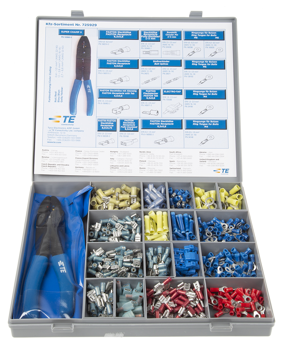 TE Connectivity Automotive Service PIDG Splices/Terminals, Plasti-Grip Terminals Crimp terminal Kit