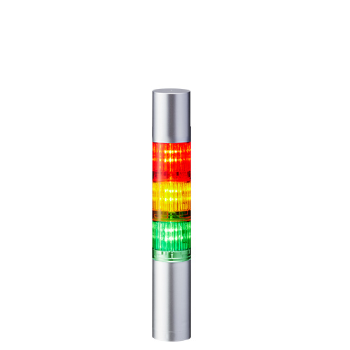 Patlite LR4 Series Coloured Buzzer Signal Tower, 3 Lights, 24 V dc, Direct Mount
