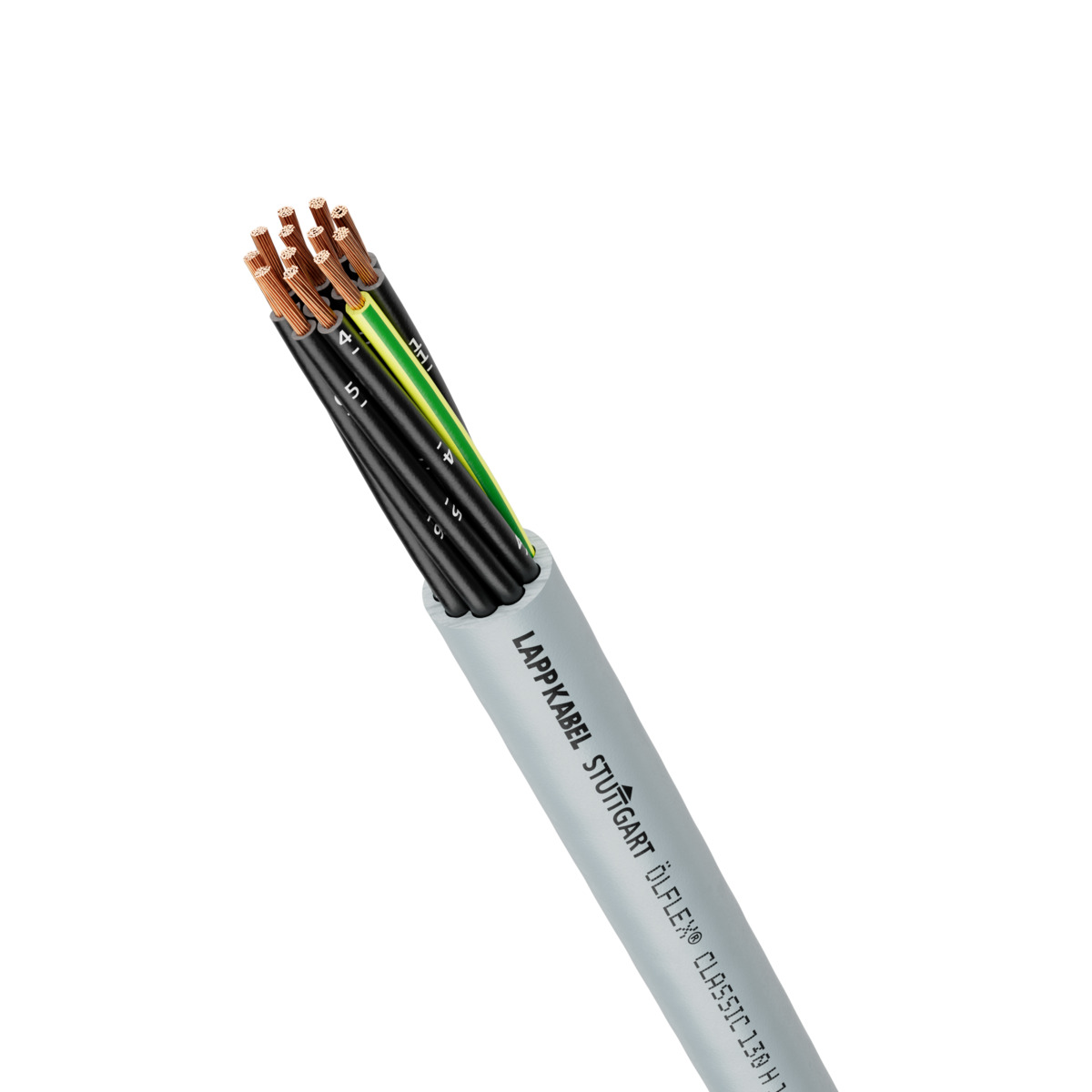 Lapp OLFLEX CLASSIC 130 Control Cable, 7 Cores, 0.5 mm² CSA 20, Unscreened, Silver Grey Halogen Free Compound Sheath