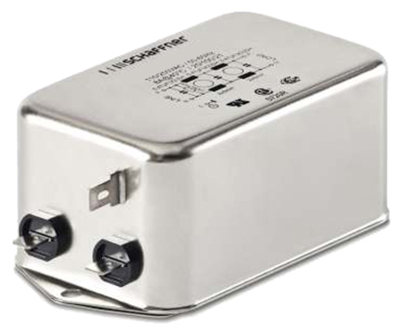 Schaffner, FN2090 6A 250 V ac/dc 0 → 400Hz, Chassis Mount EMI Filter, Fast-On, Single Phase