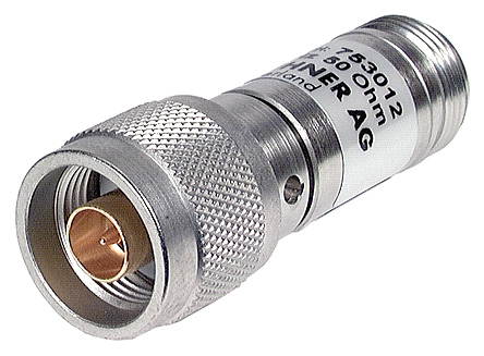 Huber+Suhner 50Ω RF Attenuator N Connector N Plug to N Socket 0.8 dB, 20 dB, Operating Frequency 12.4GHz