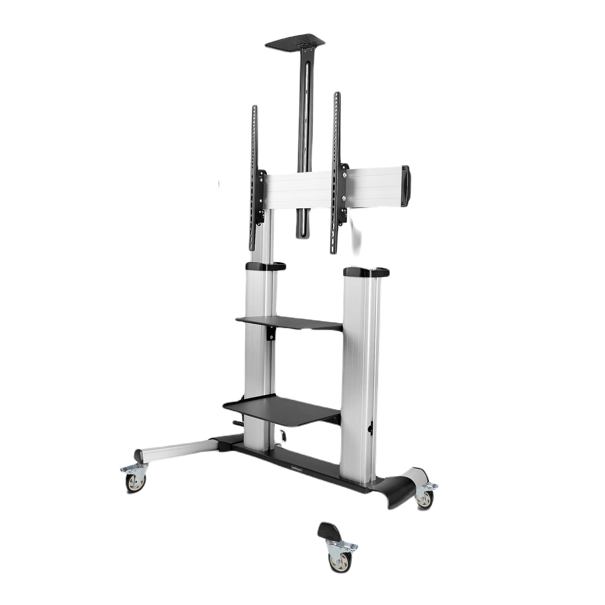 StarTech.com Floor Mounting Mobile TV Stand for 1 x Screen, 60 → 100in Screen Size