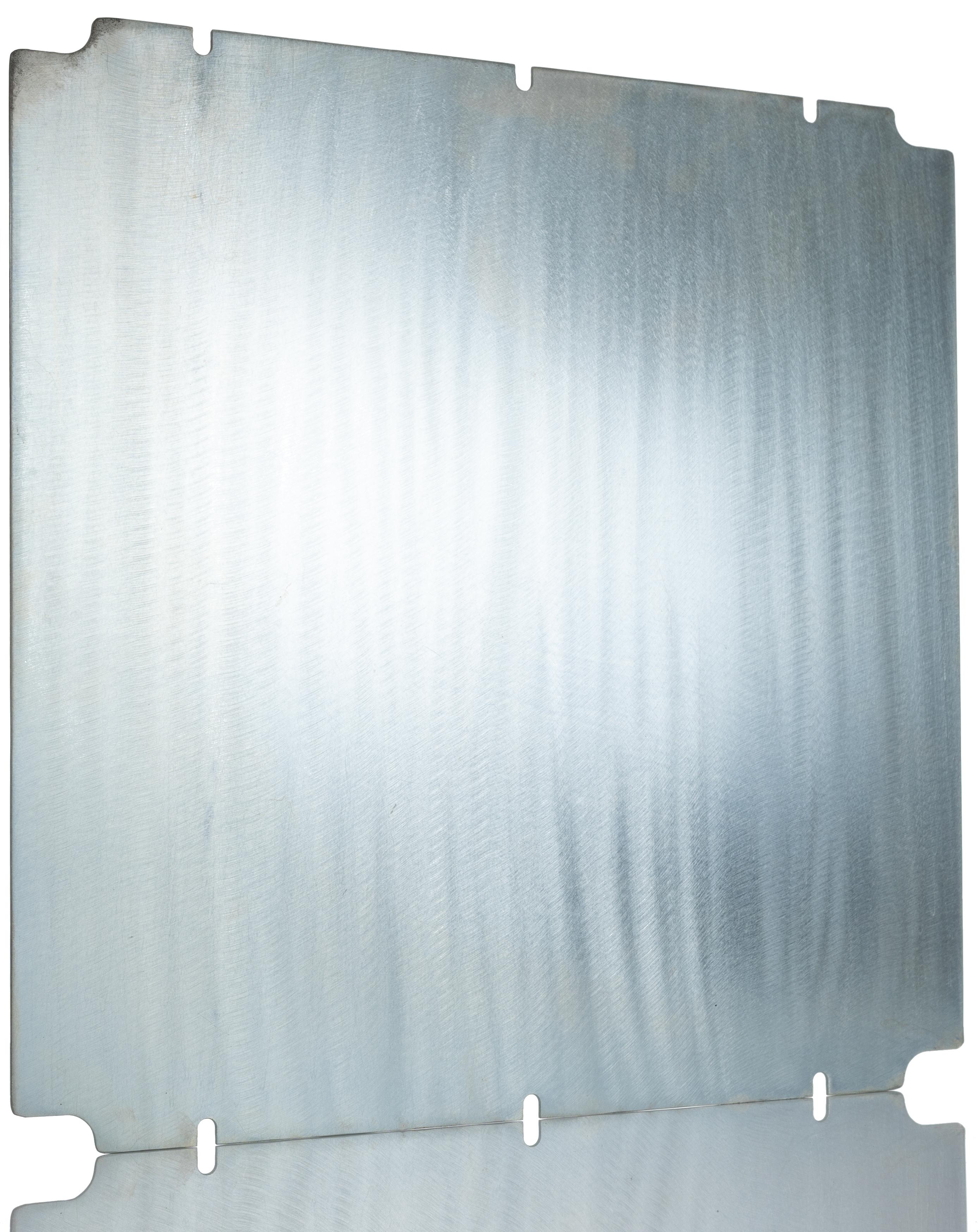 RS PRO Steel Mounting Plate, 2mm H, 382mm W, 387mm L for Use with RS PRO GRP Enclosure