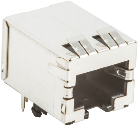Hirose TM11R Series Female RJ45 Connector, Through Hole, Cat5, STP Shield Right Angle 8P8C -Way