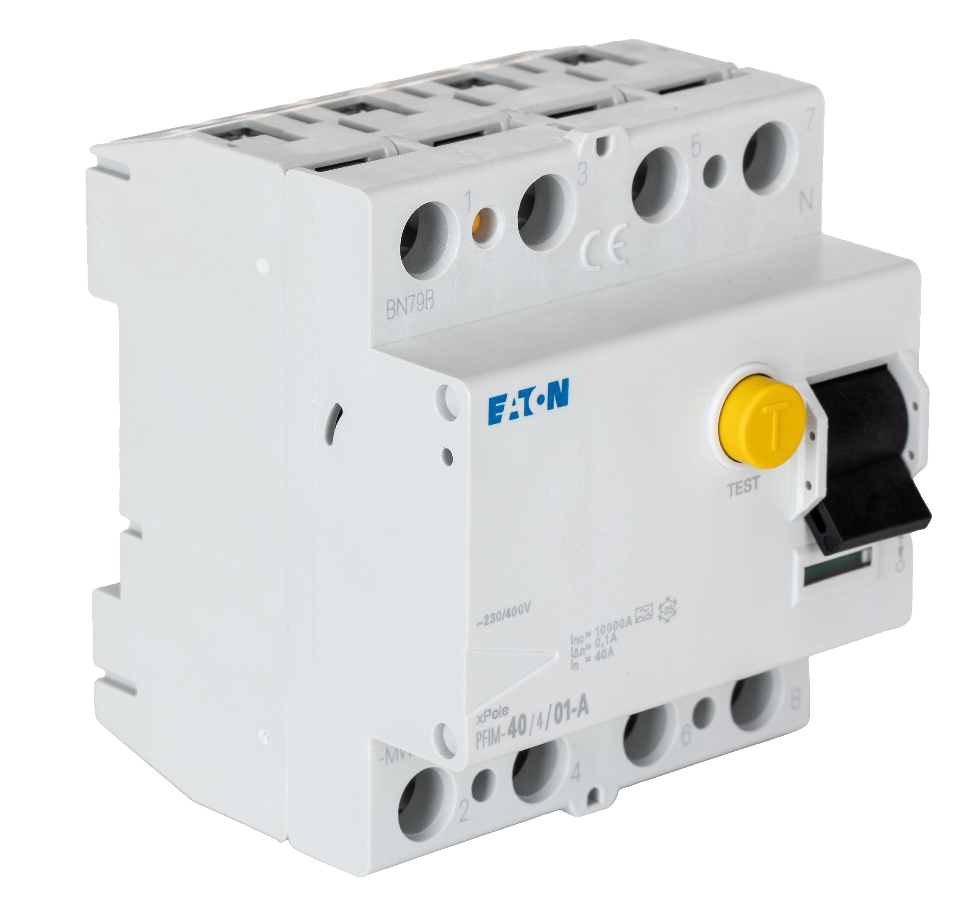 Eaton RCCB, 40A, 4 Pole, 100mA, Type A, 230/400V ac