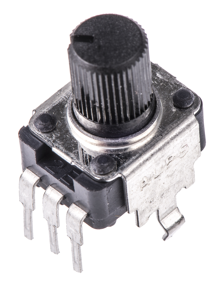 Alps Alpine RK09K 10kΩ Rotary Potentiometer 1-Gang Through Hole, RK09K1130A8G