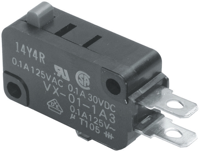 Omron Roller Lever Micro Switch, Solder Terminal, 5 A @ 250 V ac, SPDT, IP40