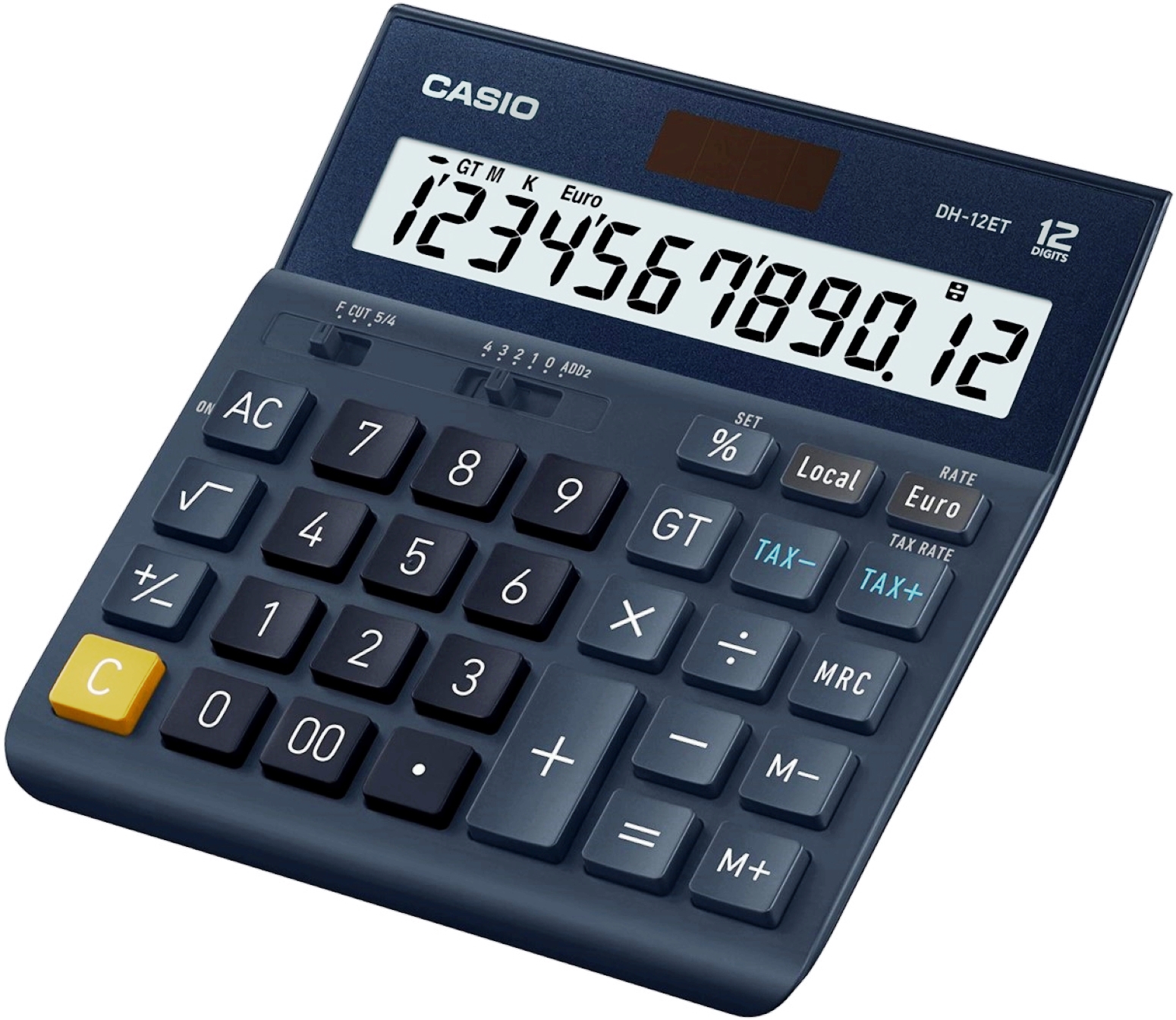 Casio DH-12ET Battery & Solar Powered Desktop Calculator