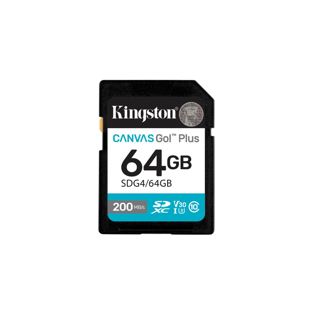 Kingston 64 GB SDXC SD Card, Class 10, U3, UHS-I, V30