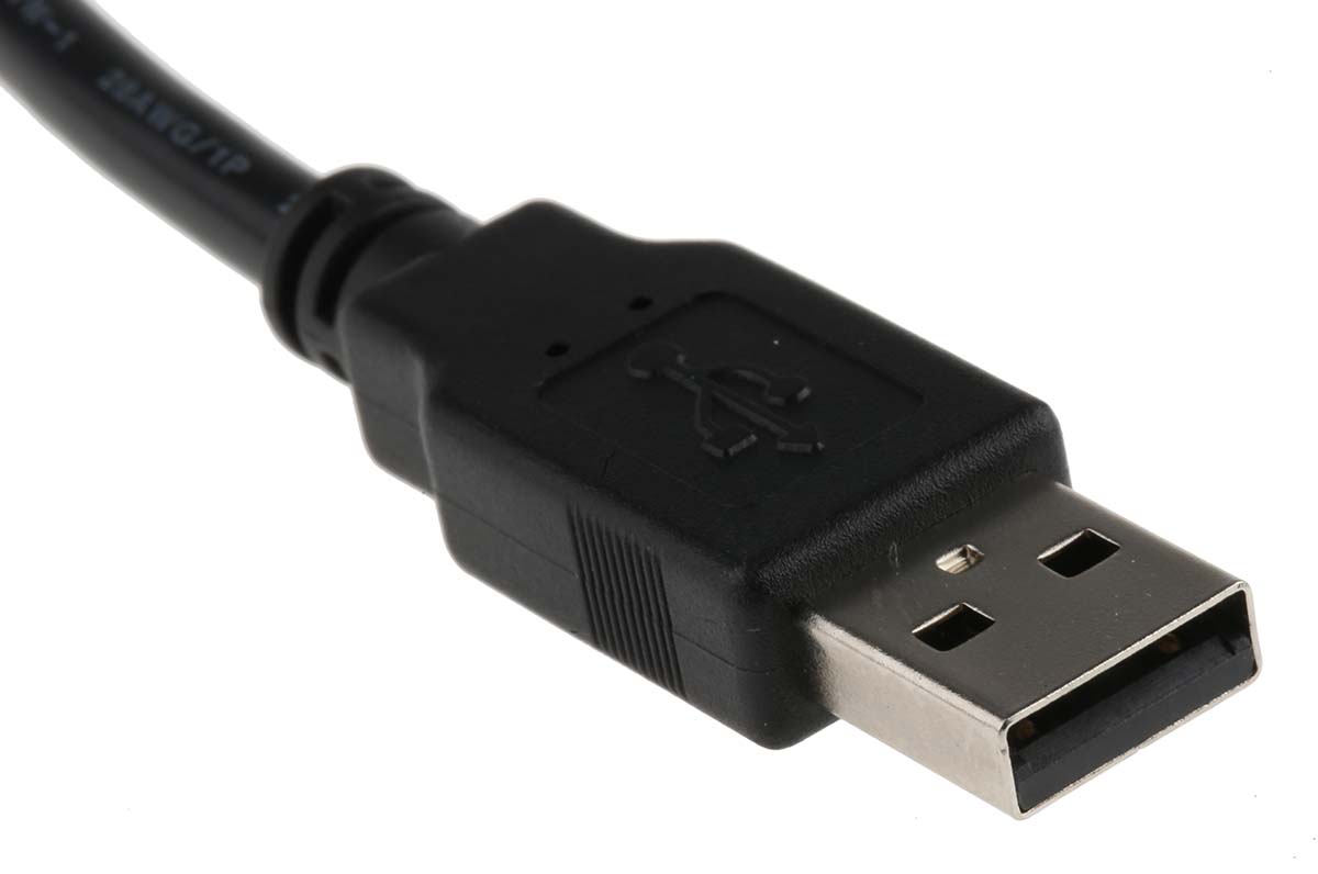 RS PRO USB 2.0, Male USB A to Female USB A