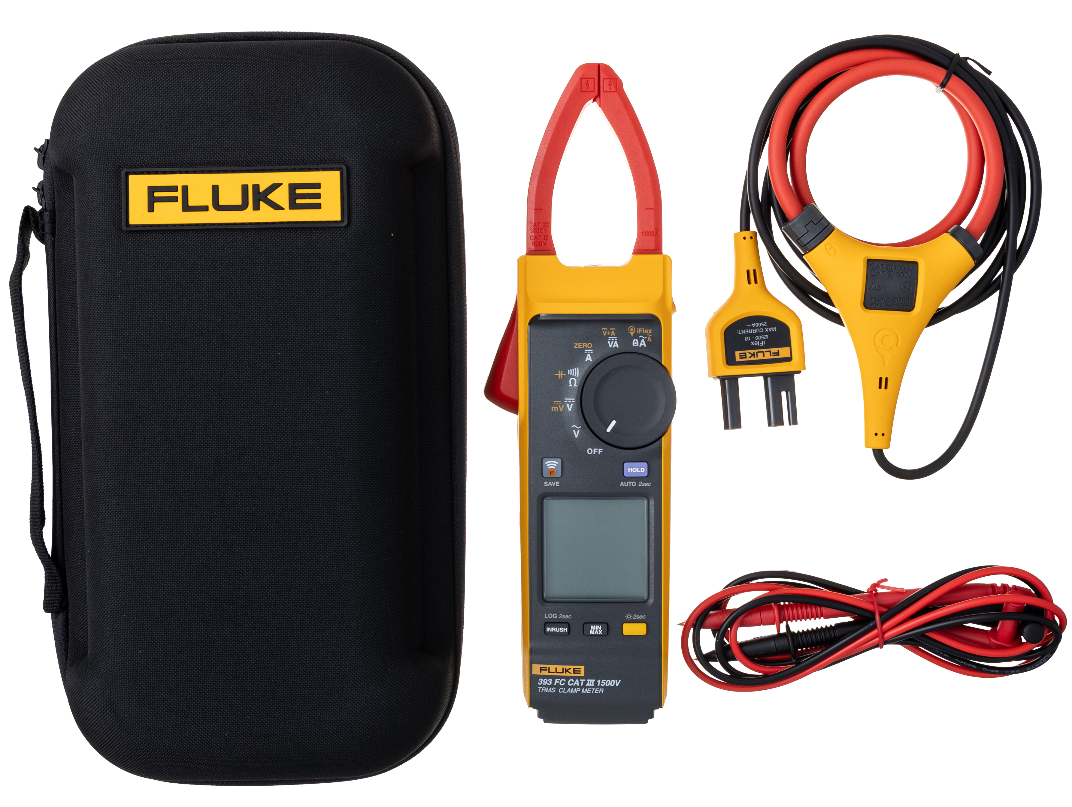 Fluke 393FC/E Clamp Meter 1500 V CAT III, CAT IV