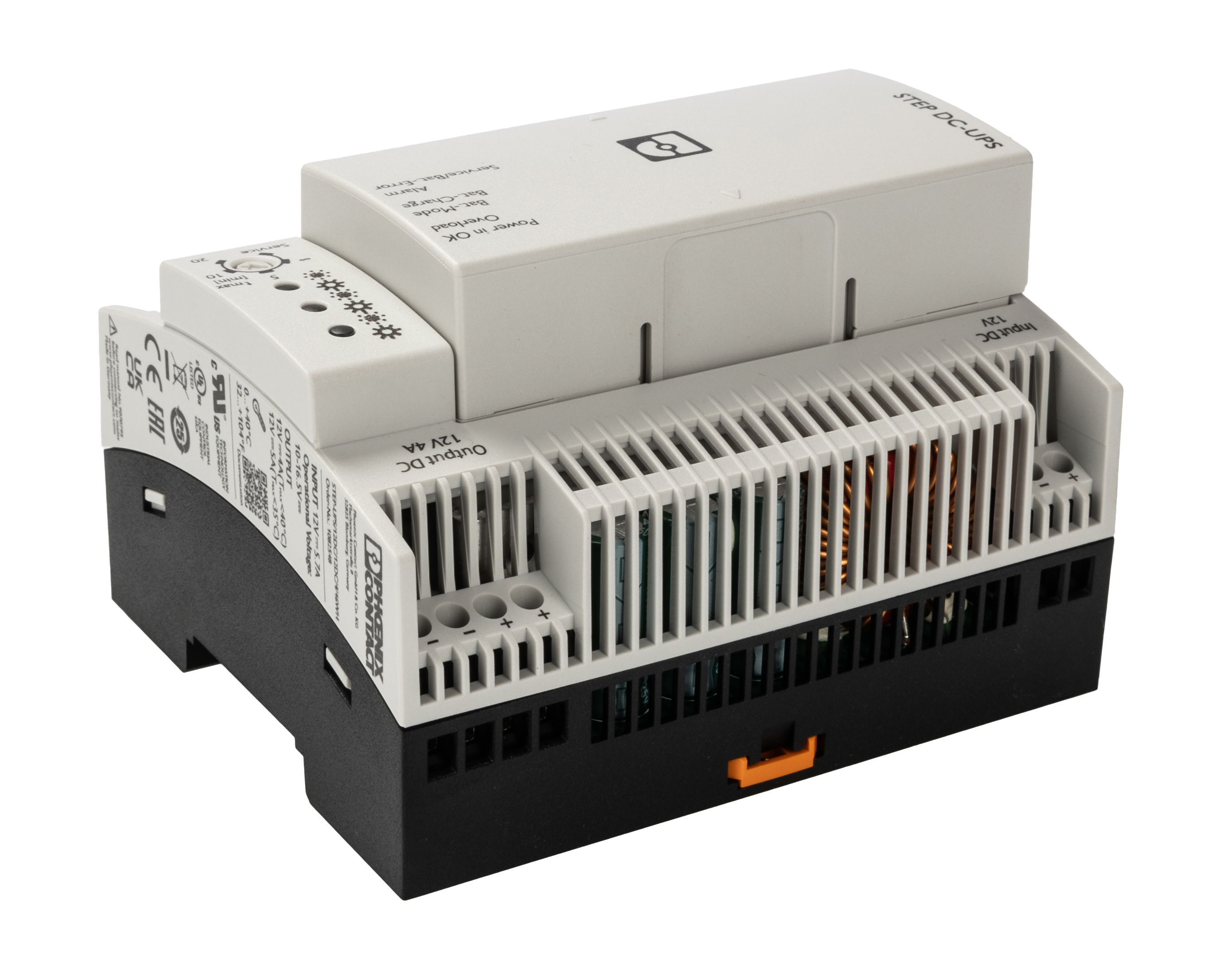 Phoenix Contact 12V Input DIN Rail Uninterruptible Power Supply (48W), STEP-UPS