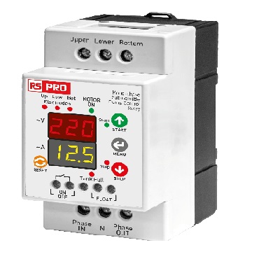 RS PRO Level Controller - Panel Mount, Terminal Rail, 150 → 270V ac 1