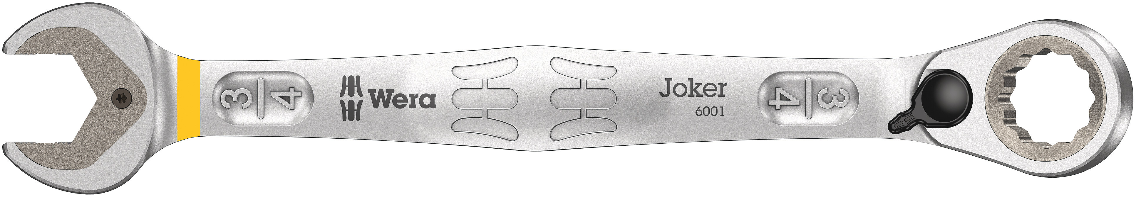 Wera Joker Series Combination Ratchet Spanner, 3/4in, Imperial, Double Ended, 246 mm Overall