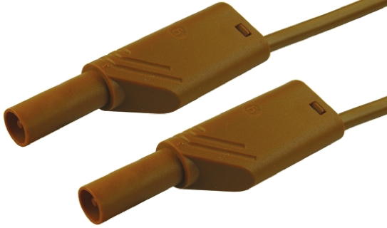 Hirschmann Test & Measurement, 32A, 1000V ac/dc, Brown, 500mm Lead Length