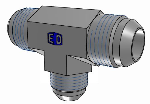 Parker Hydraulic Union Straight Threaded Adaptor UNF 1 1/16-12 Male to UNF 7/8-14 Male, 12-12-10JMTXS