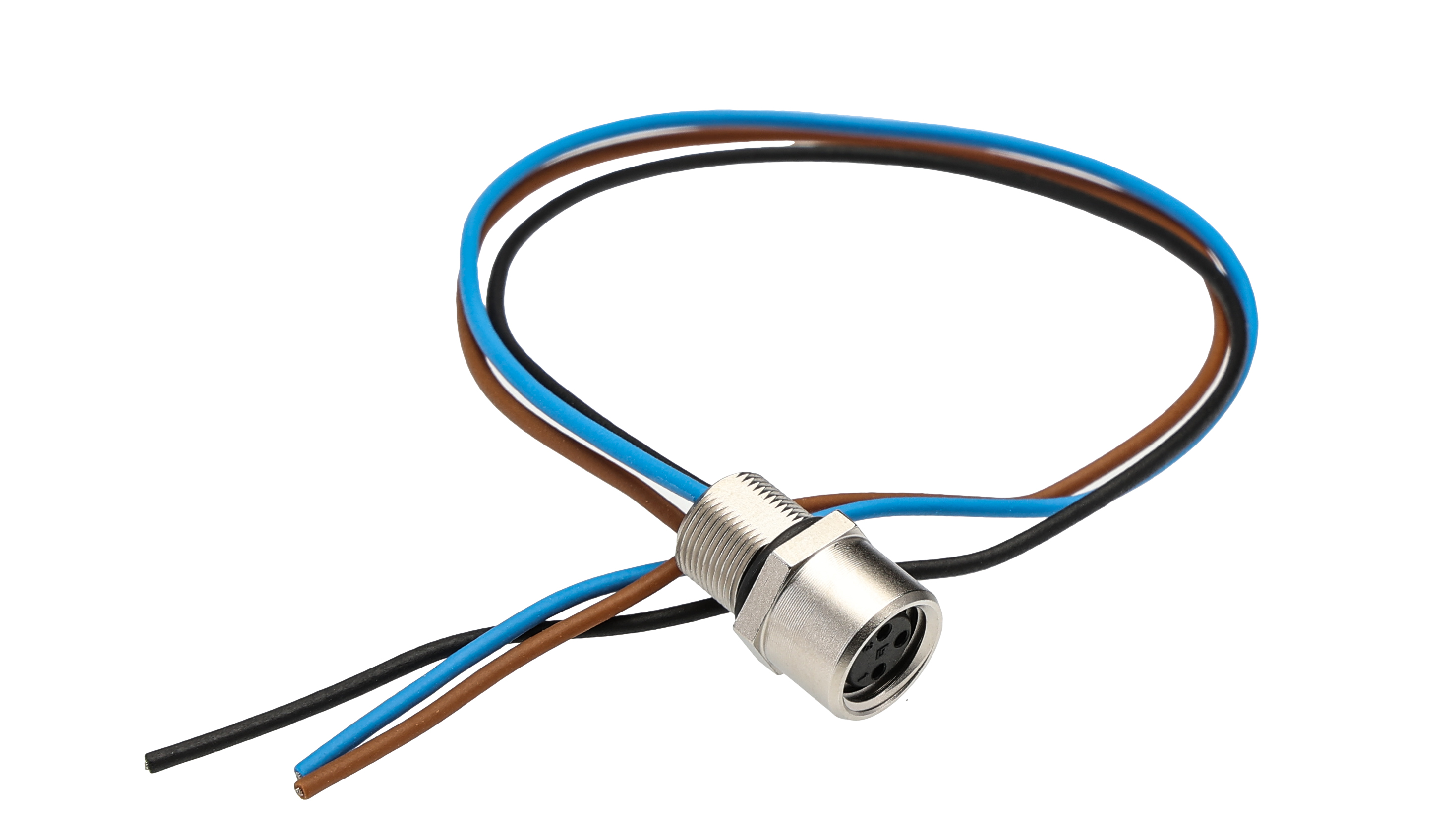 TE Connectivity Circular Connector, 3 Contacts, Panel, M8 Connector, Socket, Female, IP67, M8 Series