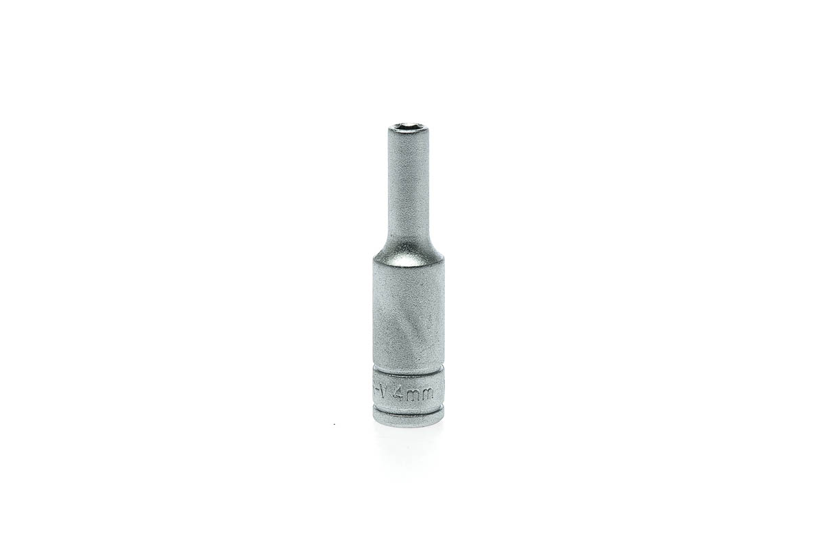 Teng Tools 1/4 in Drive 4mm Deep Socket, 6 point, 49.5 mm Overall Length