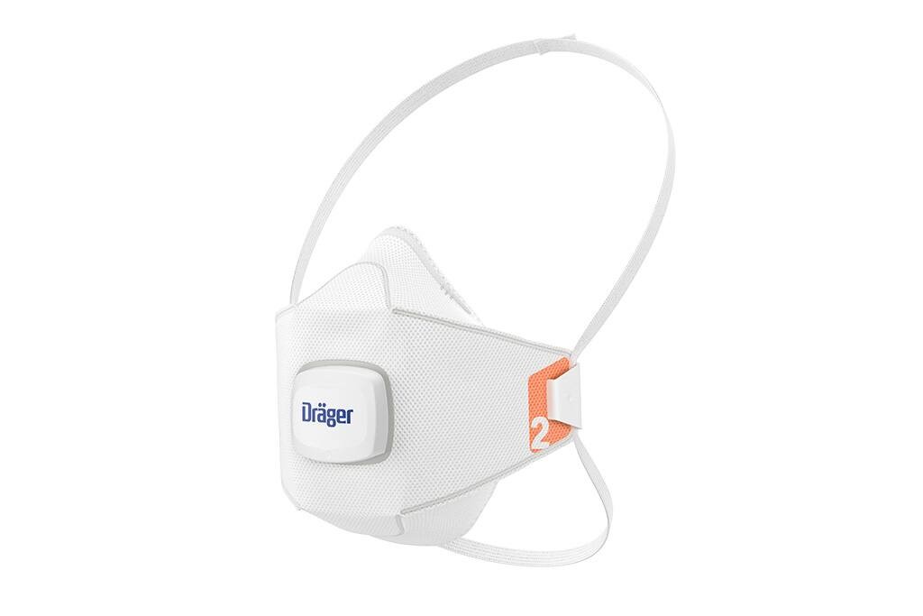 DRAEGER X-plore 1920 Series Disposable Respirator, FFP2, Non-Valved, Fold Flat