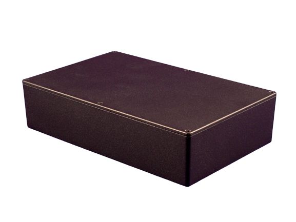 Hammond 1550 Series Black Die Cast Aluminium Enclosure, IP54, Black Lid, 275 x 175 x 62mm