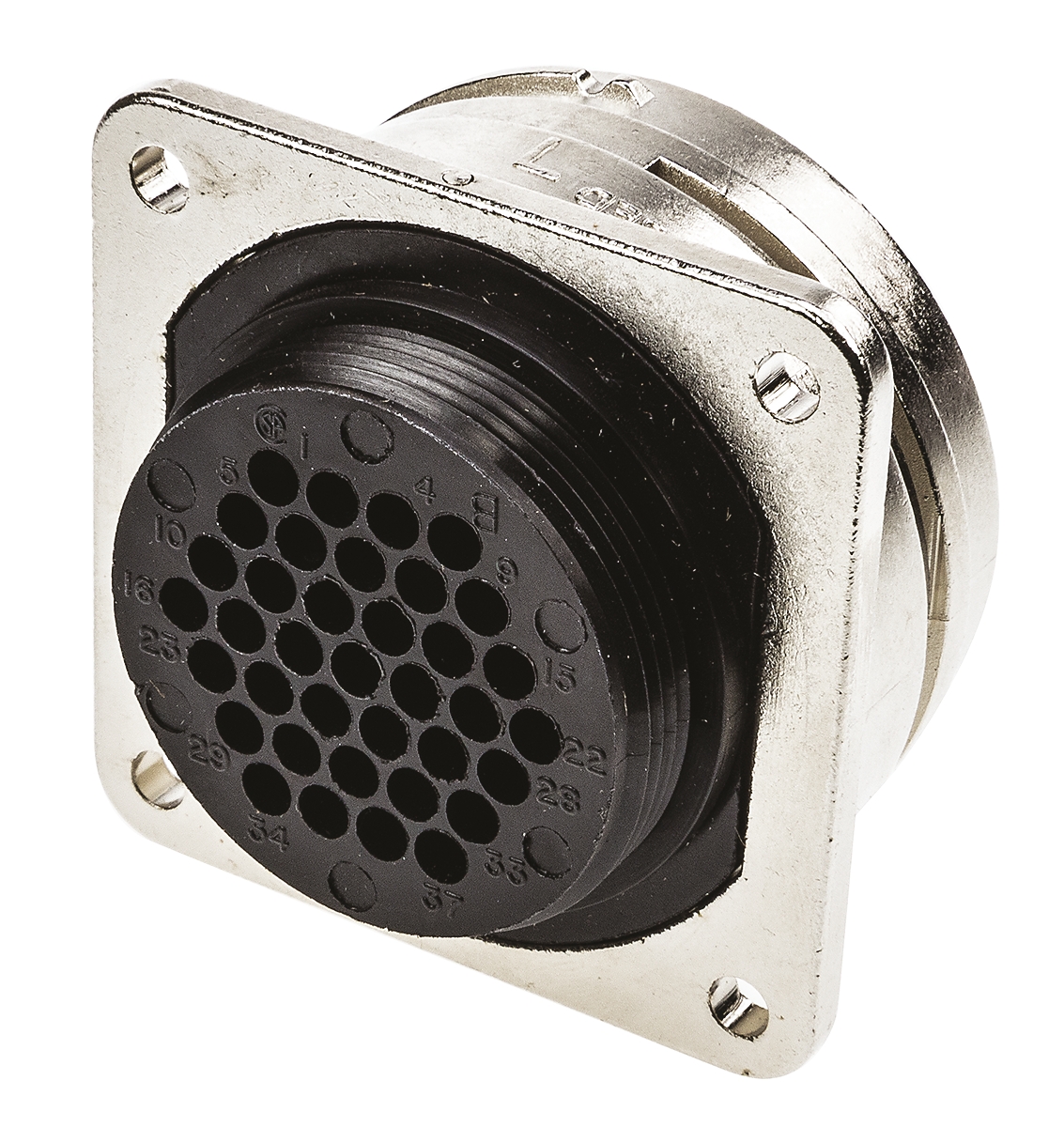 TE Connectivity Circular Connector, 37 Contacts, Panel, Standard Connector, Socket, Female, CMC Series