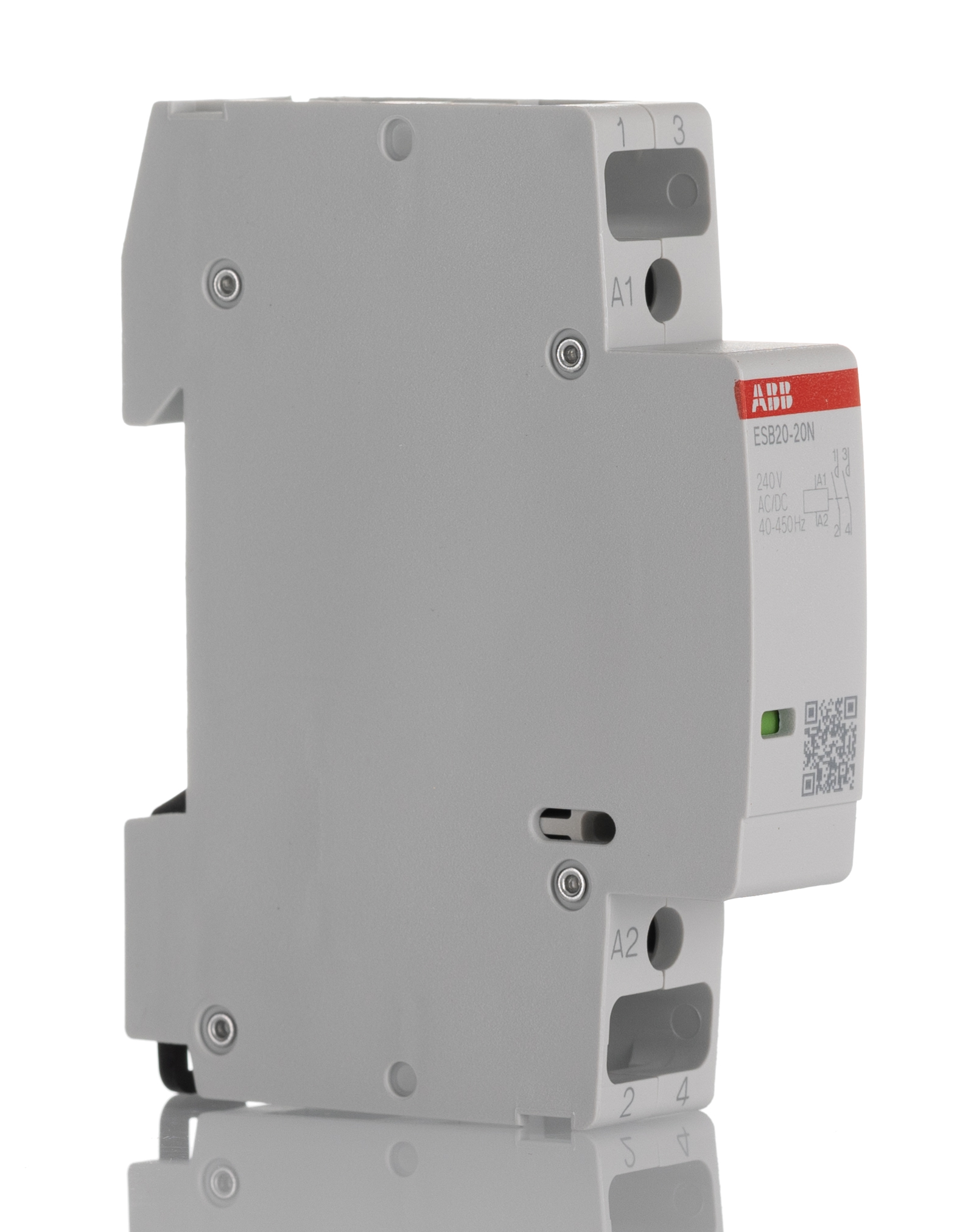 ABB ESB20 Contactor, 240 V ac Coil, 2-Pole, 20 A, 4.6 kW 240 V, 2 NO, 250V