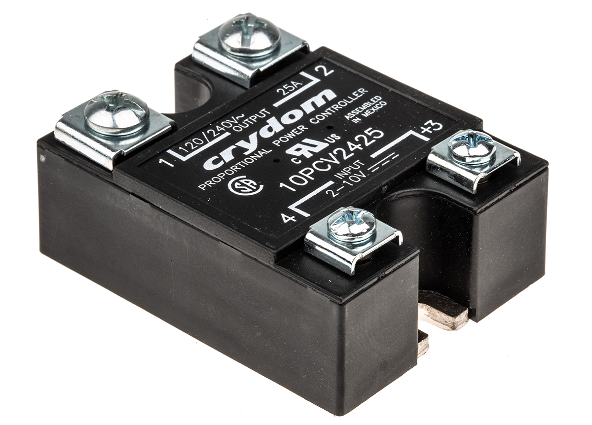Sensata Crydom PCV Series Solid State Relay, 25 A Load, Panel Mount, 240 V ac Load, 10 V dc Control