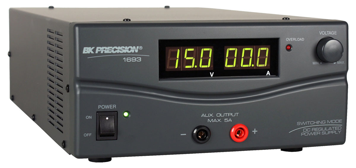 BK Precision 1693 Series Digital Bench Power Supply, 1 → 15V, 60A, 1-Output, 900 (Maximum)W - RS Calibrated