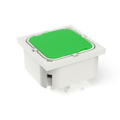 RAFI Green Tactile Switch, 1NO 100mA 19.05mm Panel Mount