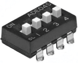 TE Connectivity 8 Way Through Hole DIP Switch SPST