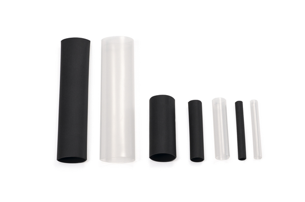 HellermannTyton Adhesive Lined Heat Shrink Tubing, Black, Clear 3 → 12mm Sleeve Dia. x 35 → 80mm Length
