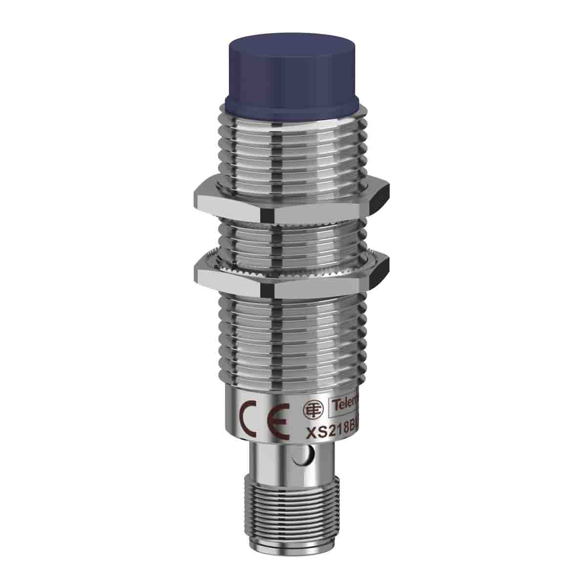 Telemecanique Sensors Inductive Threaded Barrel Proximity Sensor, M18, 8 mm Detection, PNP NO, 12 → 24 V dc