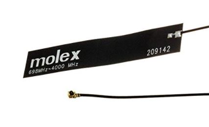 Molex 209142-0180 Square Omnidirectional GSM & GPRS Antenna, 2G (GSM/GPRS), 3G (UTMS), 4G (LTE)