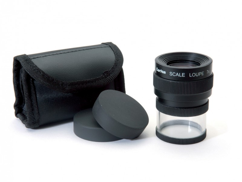 ideal-tek Handheld Magnifier, 7X x Magnification, 25mm Diameter