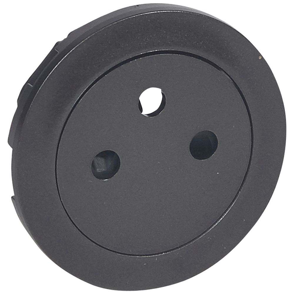 Legrand 0679 Black Plug Socket, 2 Poles, Indoor Use