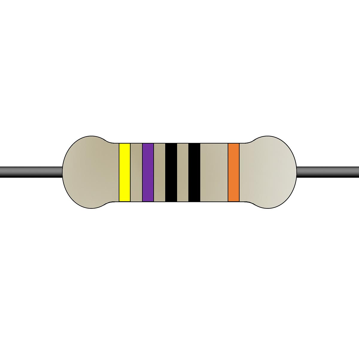 Yageo 470Ω Metal Film Fixed Resistor 0.4W ±1% MF0204FTE52-470R